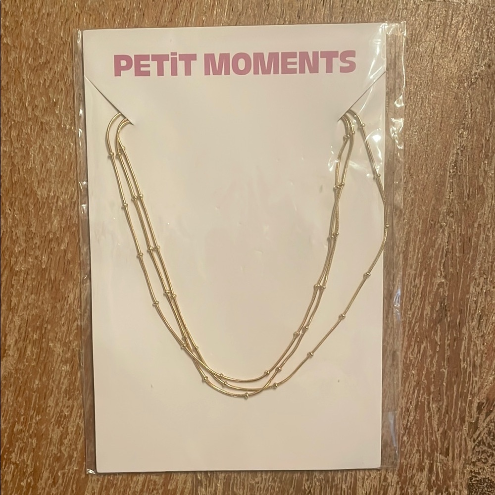 REVOLVE NEW Stainless Steel Gold Layered Necklace